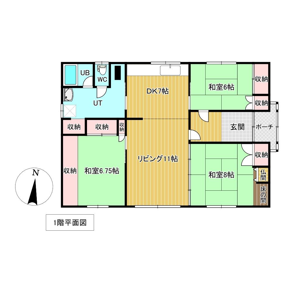 上ところ２９２番　戸建て 間取り