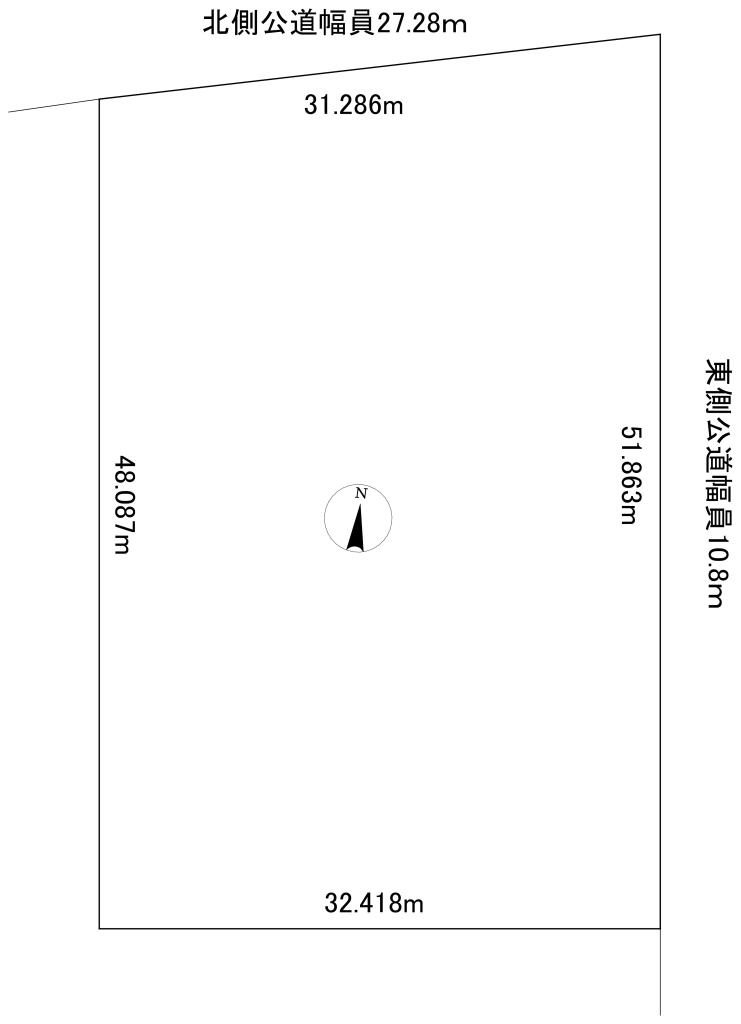 売土地　相内町195番5 間取り