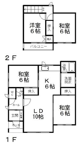 緑町３丁目５番　売家 間取り