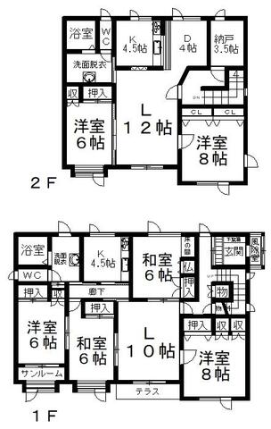 春光町５丁目９７１番　売家 間取り