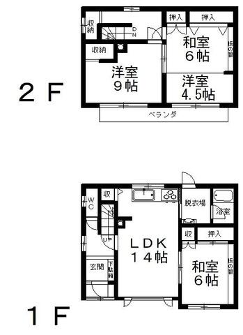 春光町２丁目１３９番　売家 間取り