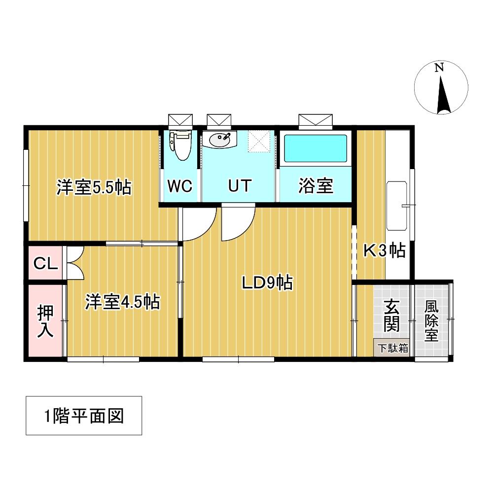 北進町１丁目２９番　戸建て 間取り