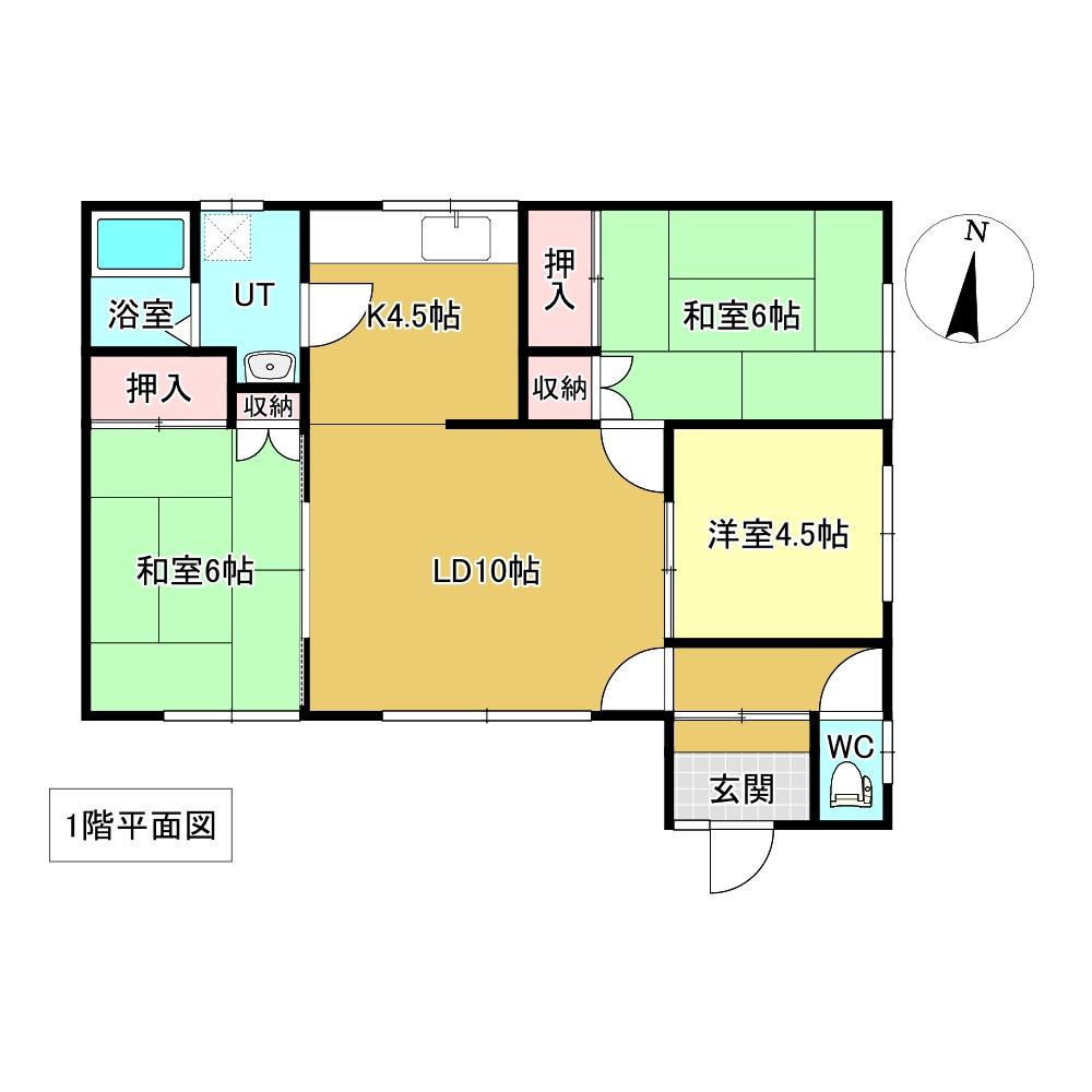 無加川町３９６番　戸建て 間取り