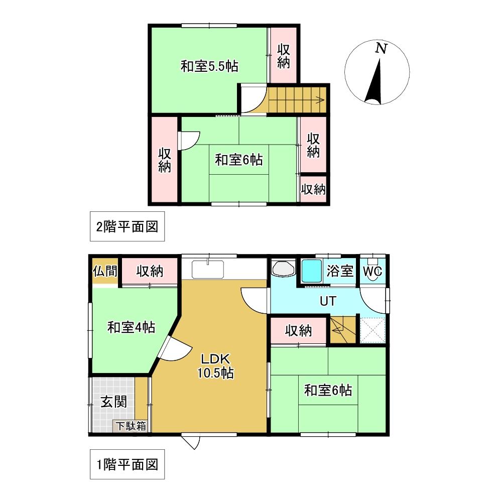 東三輪１丁目７８番　戸建て 間取り