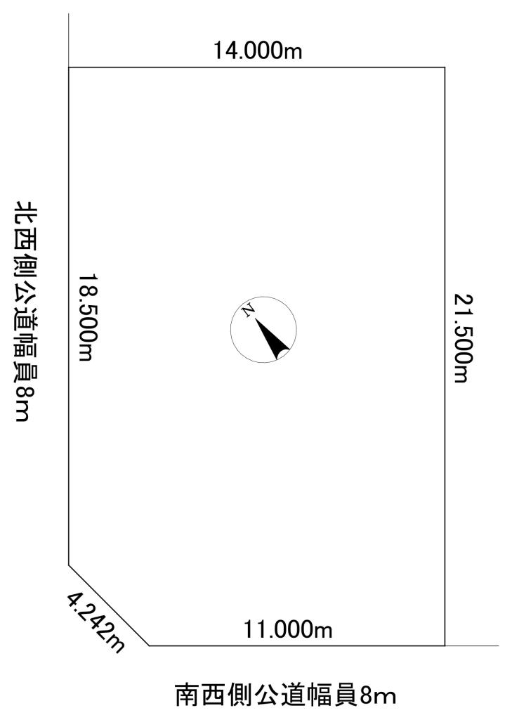 売土地　高栄西町９丁目98番236 間取り