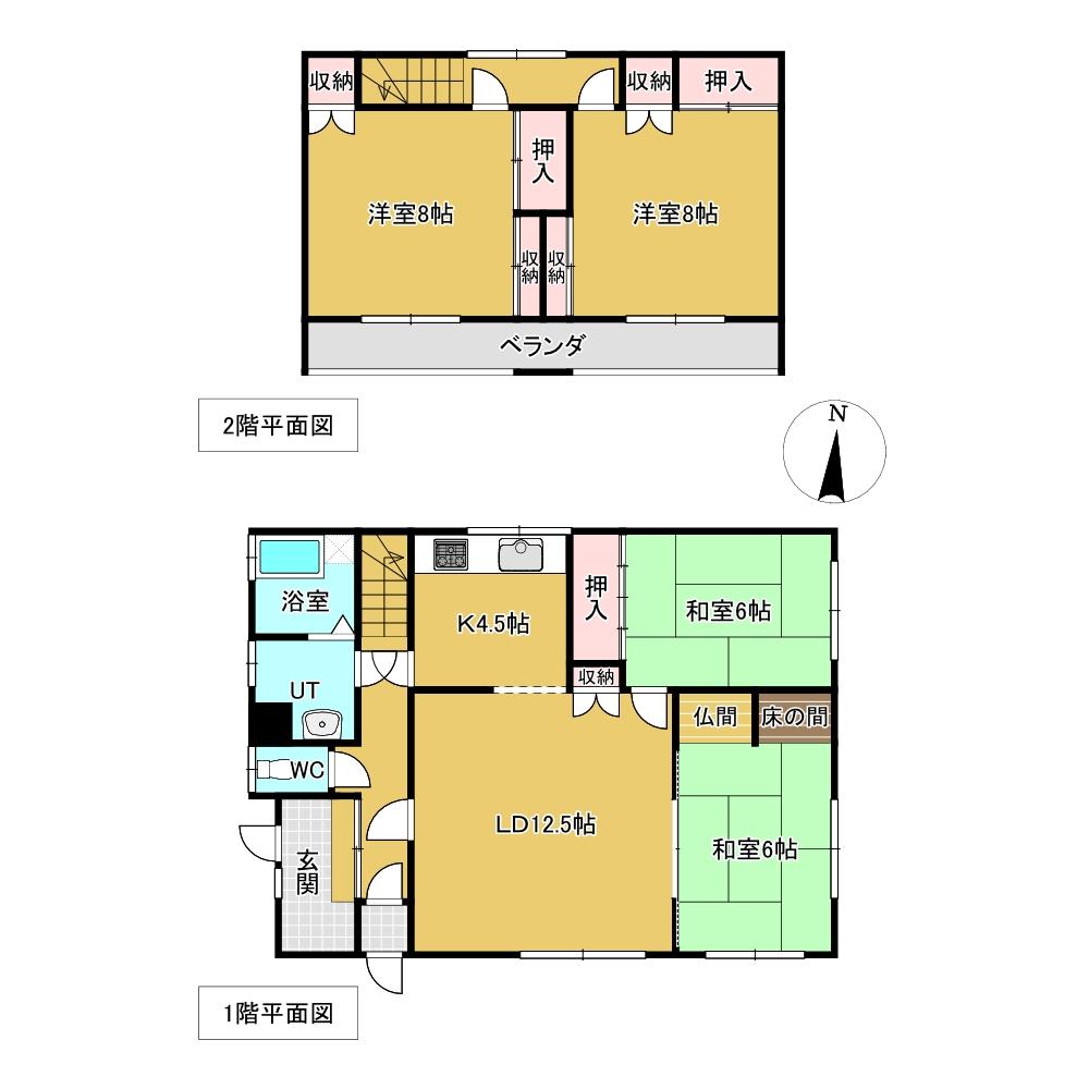 美山町南２丁目９番　戸建て 間取り