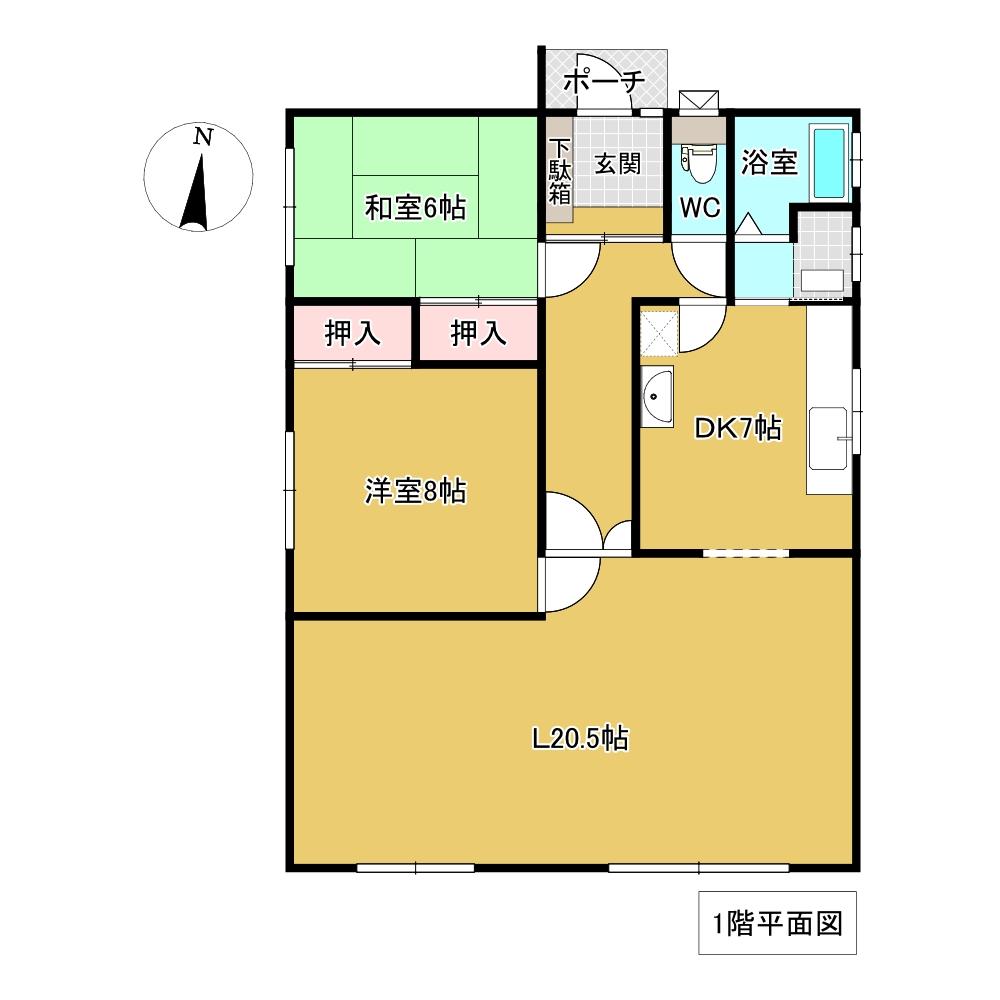 緑ヶ丘６丁目３０番　戸建て 間取り