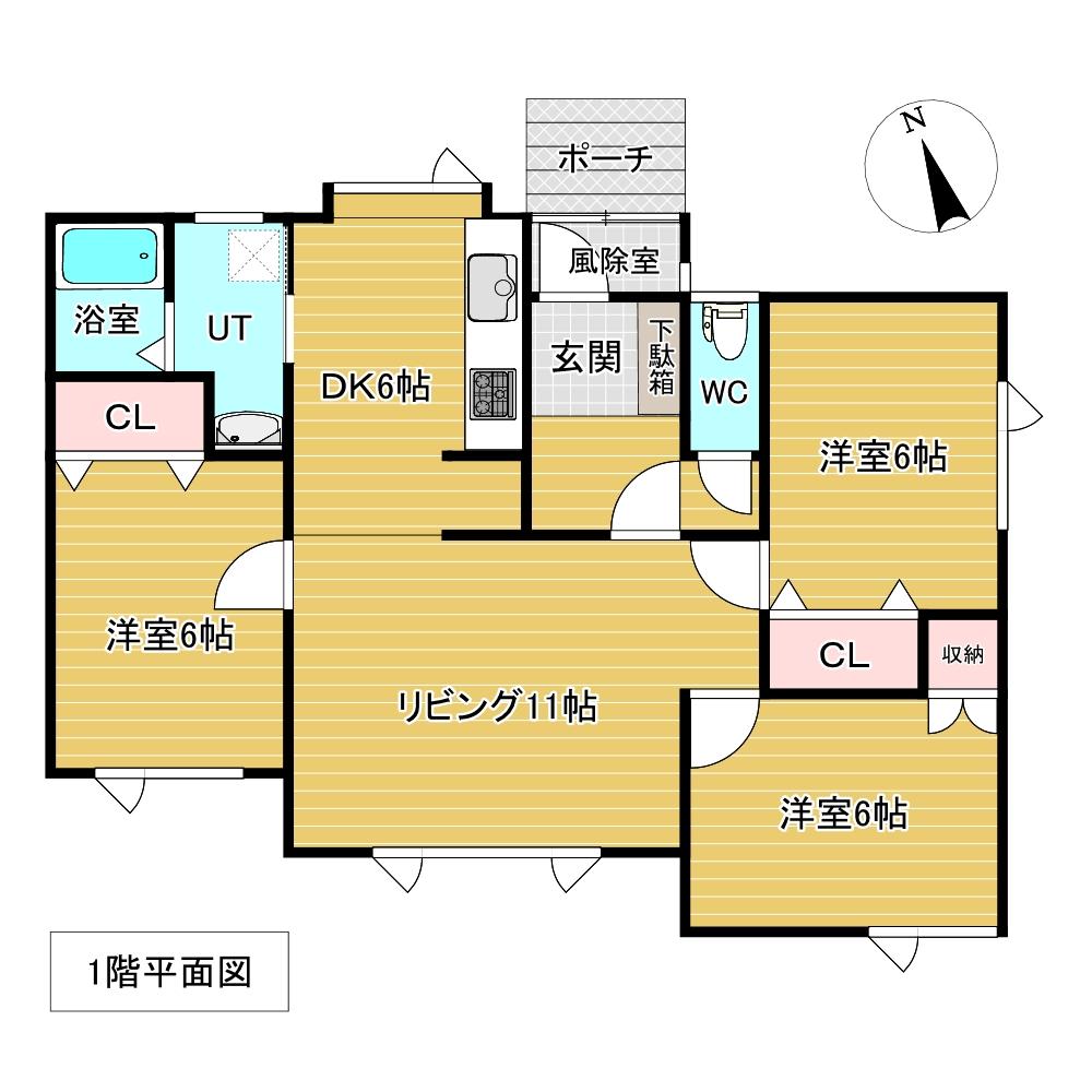 大正２６９番　戸建て 間取り