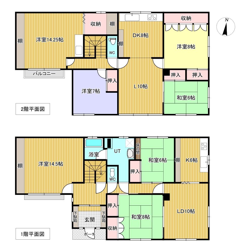 清見町４２番　戸建て 間取り