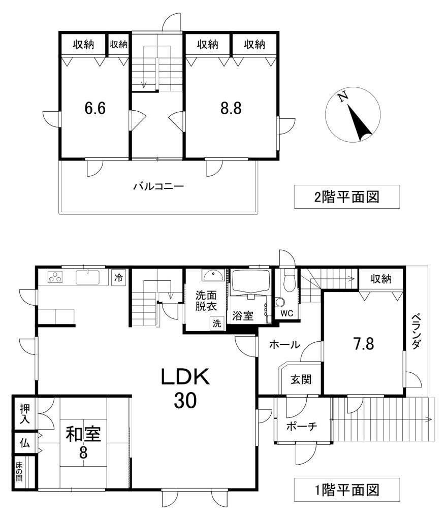 中古戸建　三楽町154番地17 間取り