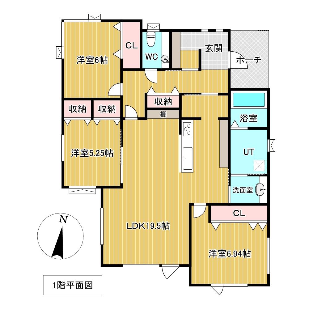 光西町１９５番　戸建て 間取り