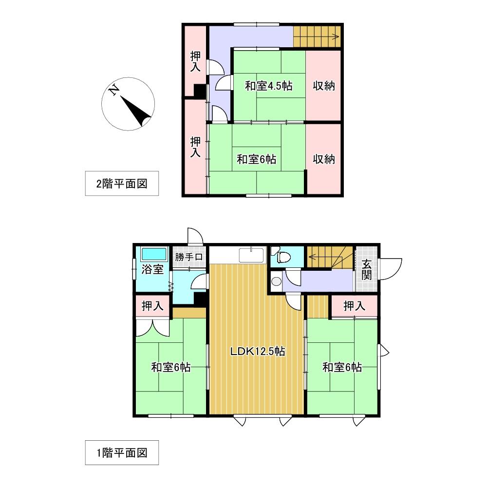 高砂町６番　戸建て 間取り