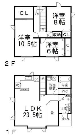 相内町２５７番　売家 間取り