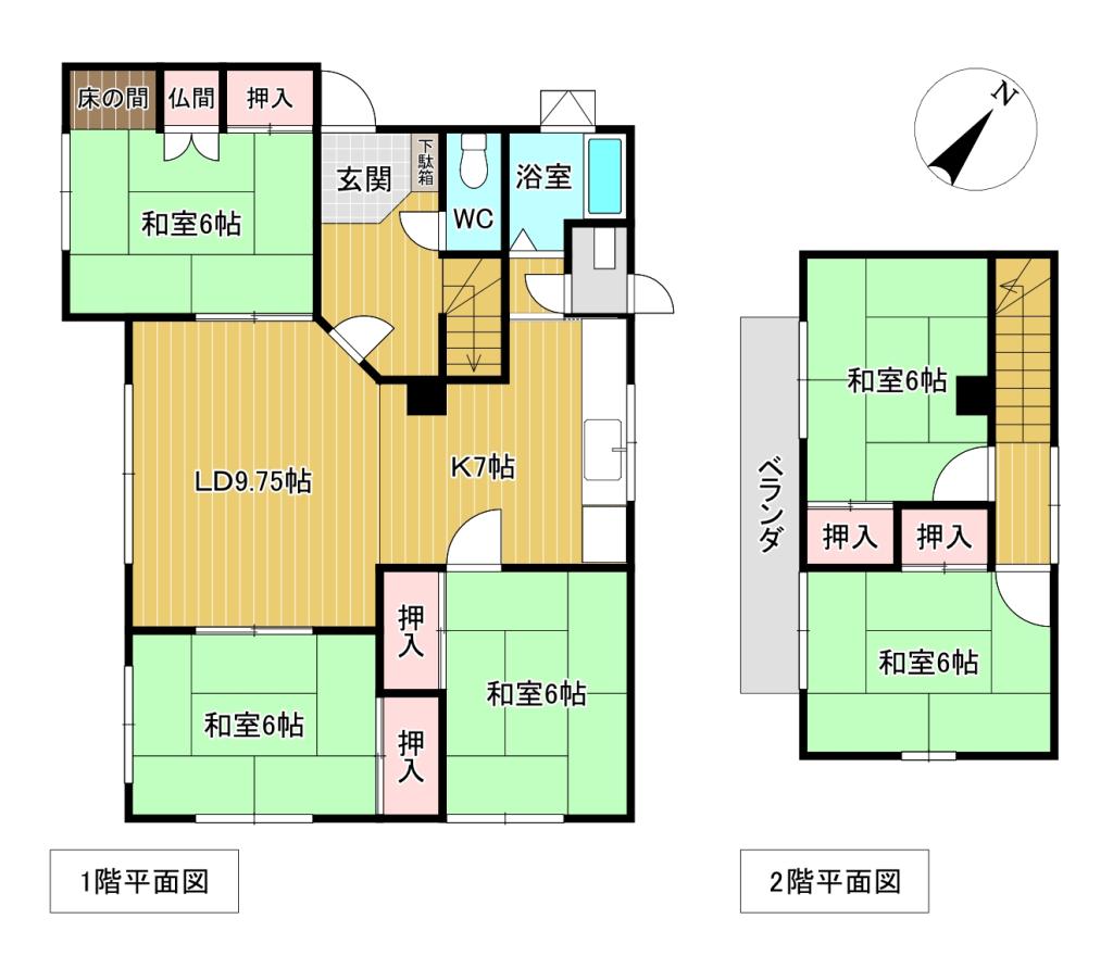 並木町５４６番　戸建て 間取り
