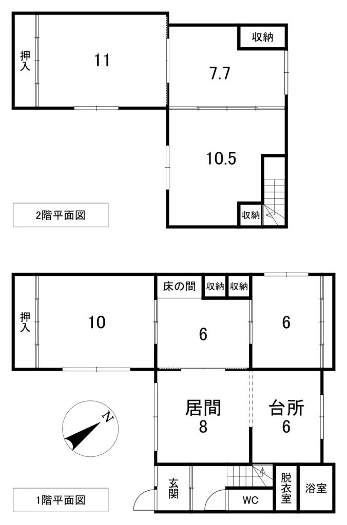 中古戸建　公園町39番地19 間取り