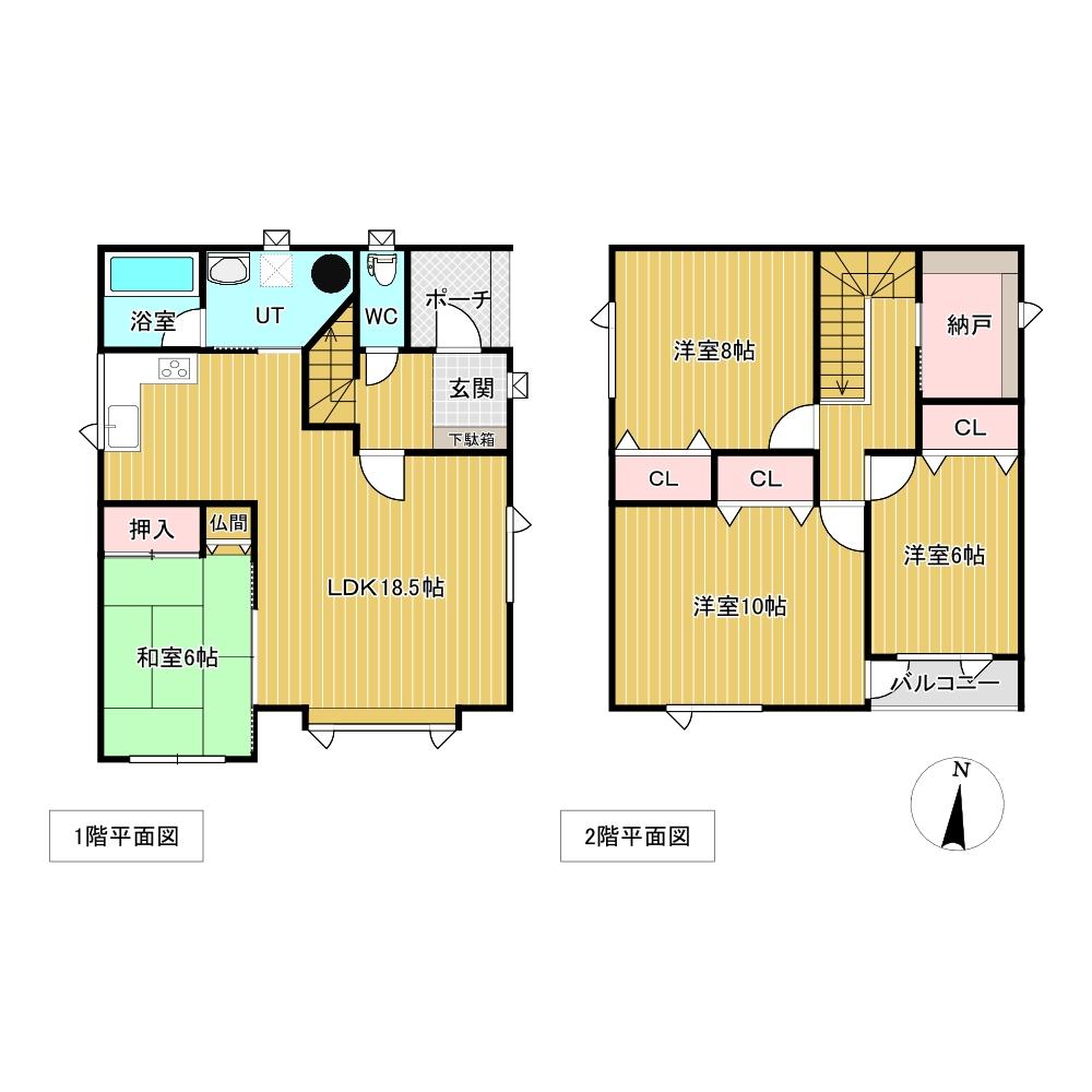 北光３０５番　戸建て 間取り