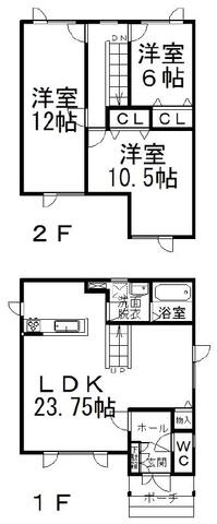 末広町３８４番　売家 間取り