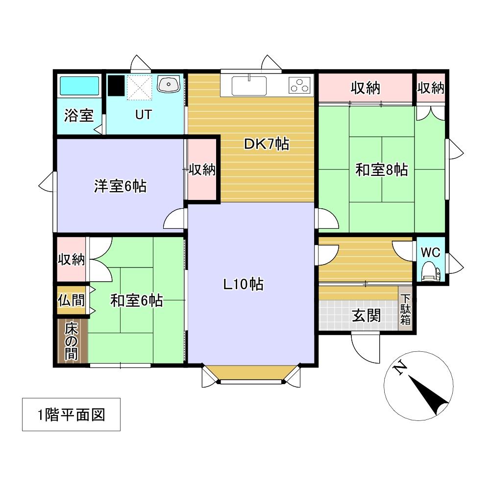 朝日町１４番　戸建て 間取り