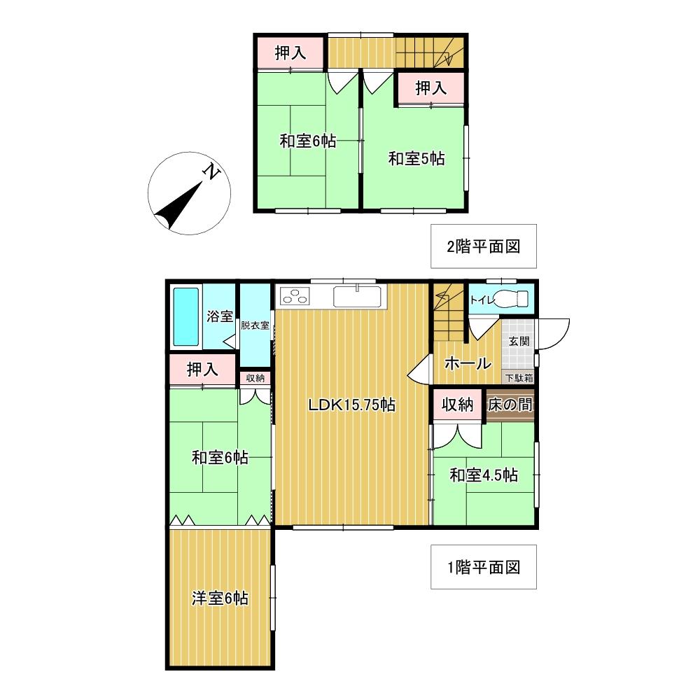 泉町４丁目１６７番　戸建て 間取り