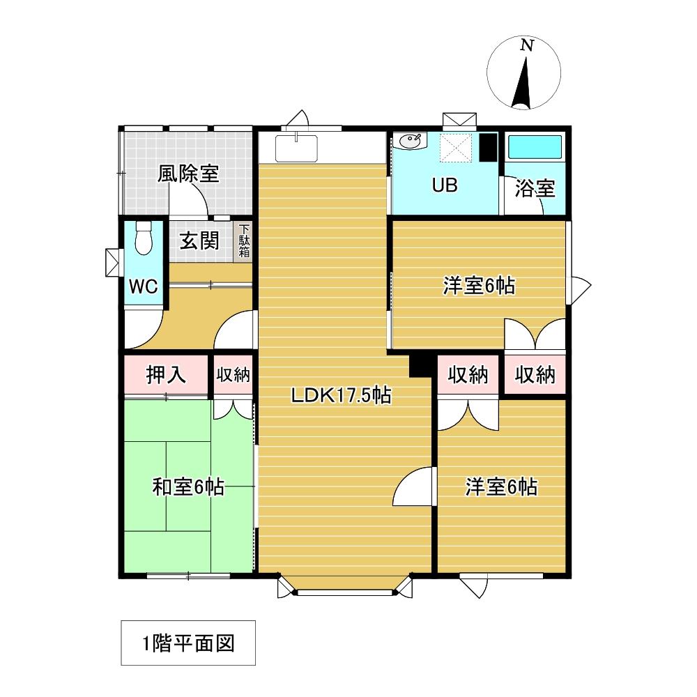緑ヶ丘３丁目４２番　戸建て 間取り