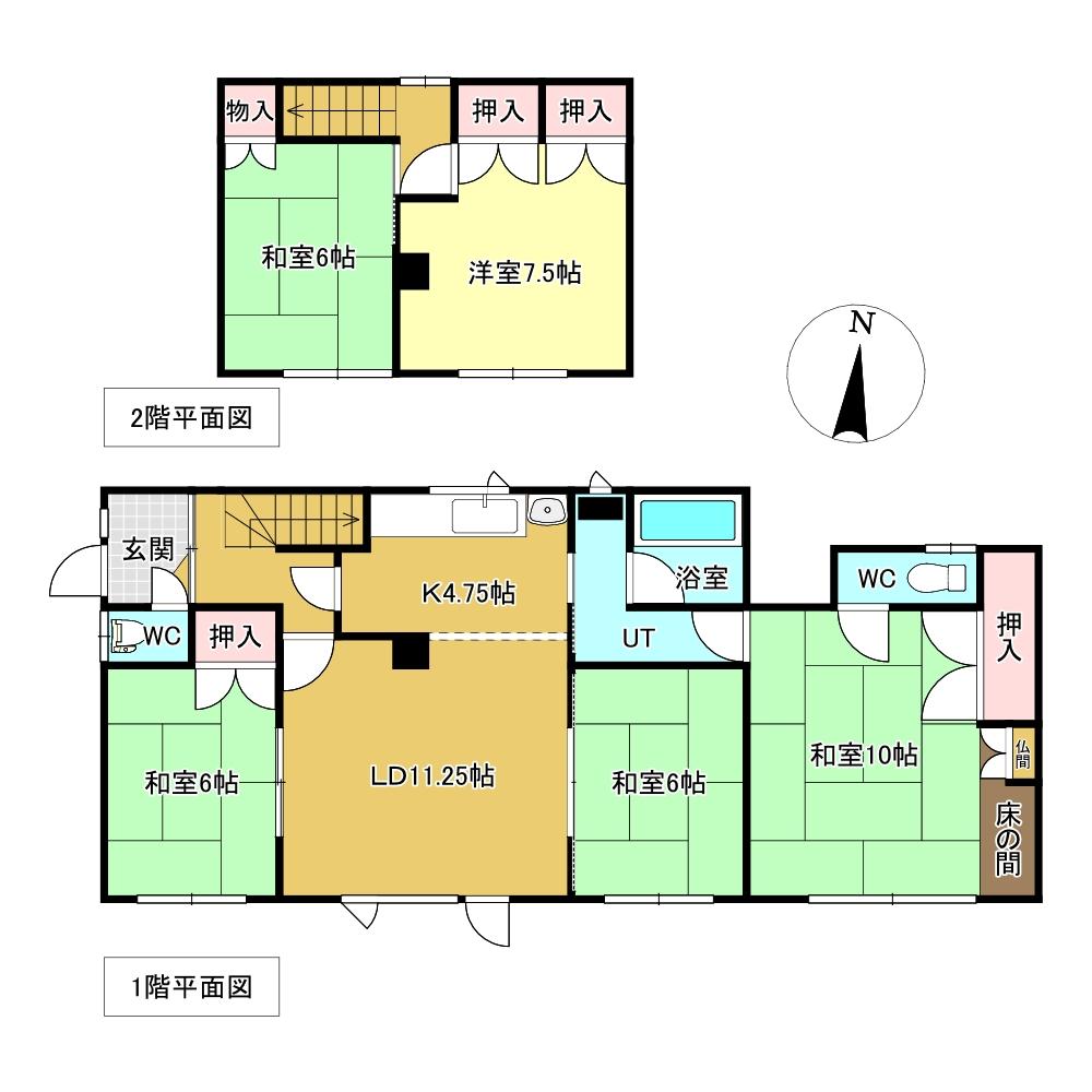 相内町５９番　戸建て 間取り