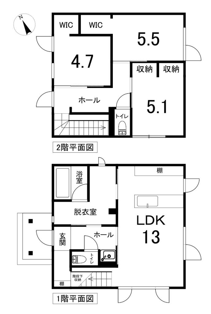 中古戸建　東陵町189番地70 間取り