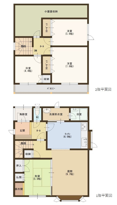 北見市東相内町651-27 間取り